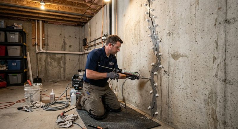 Basement Crack Repair in Brunswick, GA