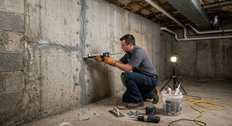 Basement Crack Repair in Brunswick, GA