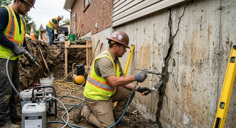 Cracked Foundation Repair in Glynn County, GA