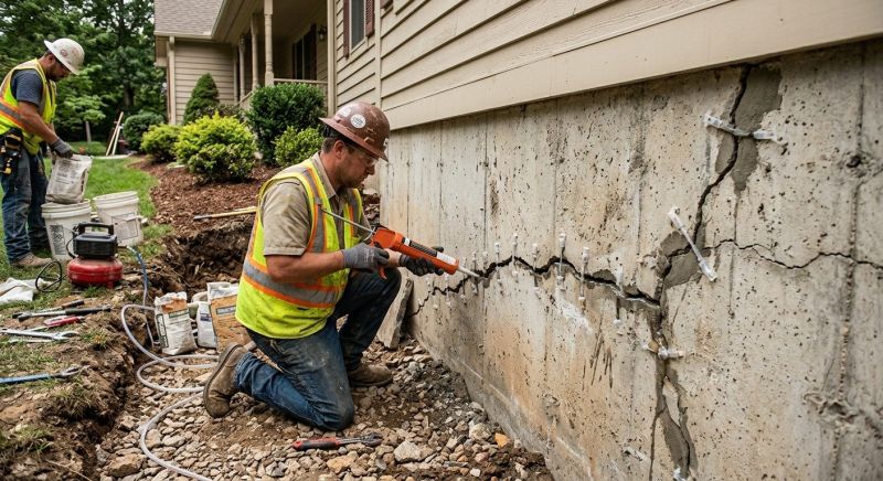 Cracked Foundation Repair in Glynn County, GA