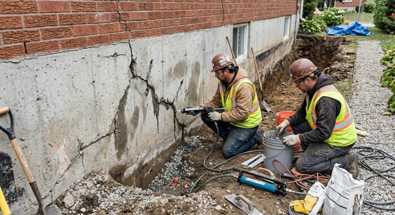 Cracked Foundation Repair in Woodbine, GA