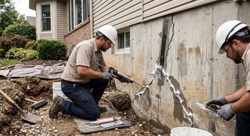 Cracked Foundation Repair in Woodbine, GA