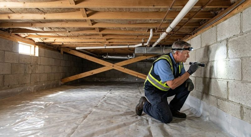 Crawl Space Leveling in Brunswick, GA