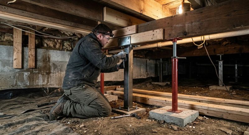 Crawlspace Structural Repair in Brunswick, GA