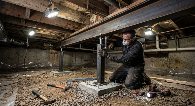 Crawlspace Structural Repair in Brunswick, GA