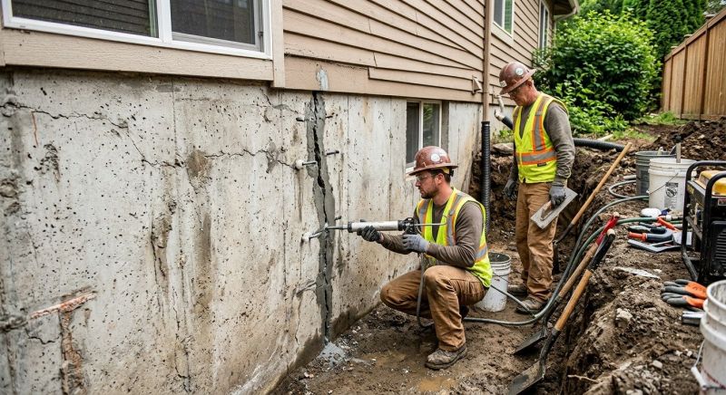 Foundation Crack Repair in Jekyll Island, GA