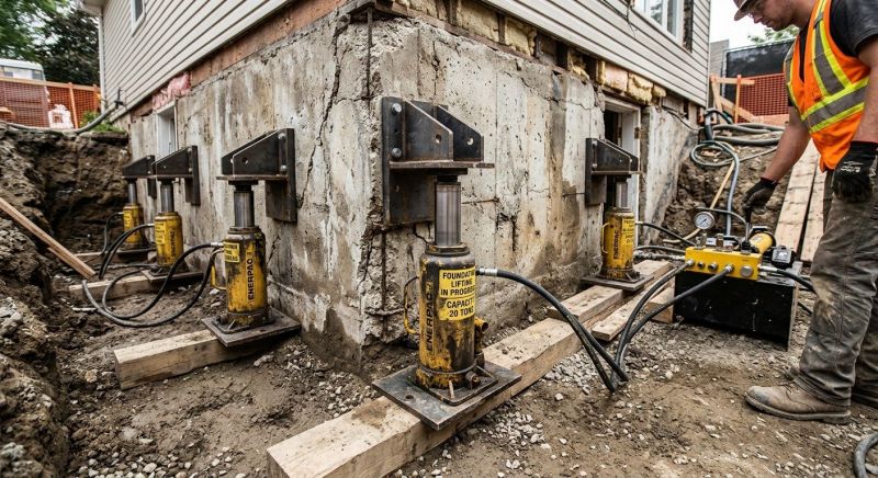 Foundation Jacking in Jekyll Island, GA