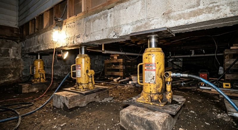 Foundation Jacking in Jekyll Island, GA