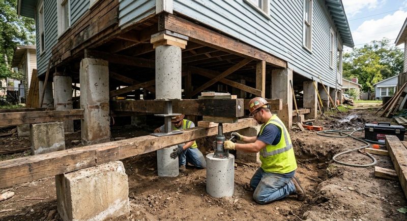 Foundation Pier Repair in Brunswick, GA