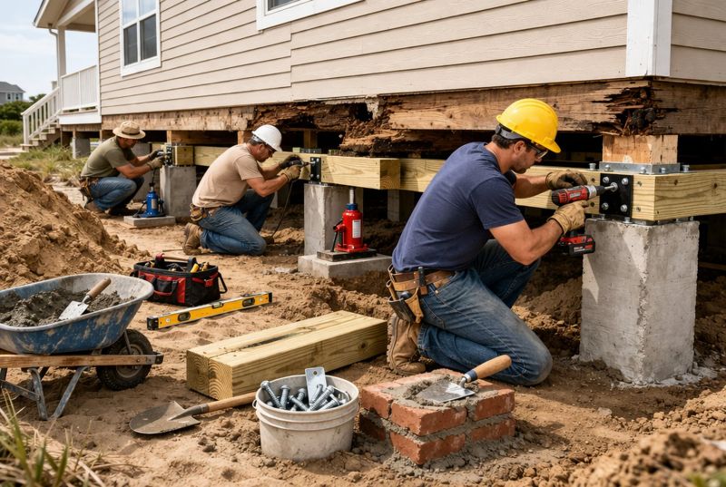 Foundation Raising in Saint Simons Island, GA