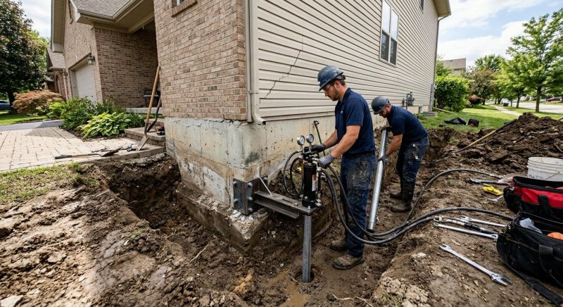 Foundation Settlement Repair in Brunswick, GA