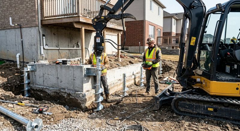 Helical Piers Installation in Brunswick, GA