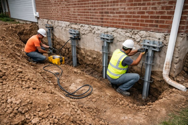 Helical Piers Installation in Brunswick, GA