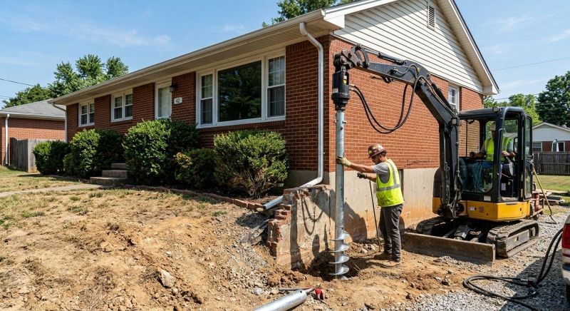 Helical Pile Installation in Brunswick, GA
