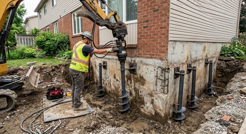 Helical Pile Installation in Brunswick, GA