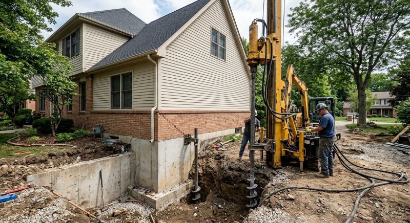 Helical Pile Installation in Brunswick, GA