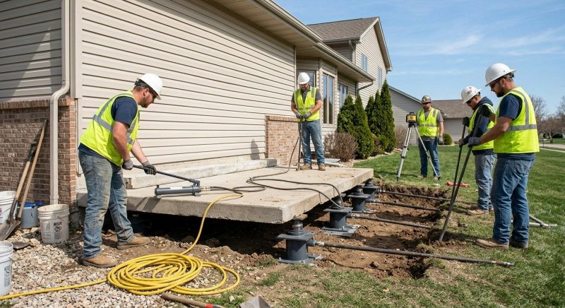 Sinking Foundation Lifting in Brunswick, GA