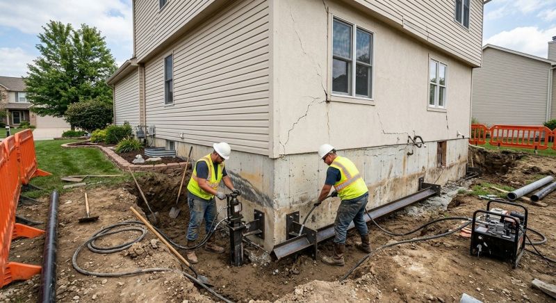 Sinking Foundation Repair in Brunswick, GA