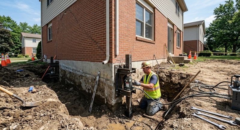 Sinking Foundation Repair in Brunswick, GA