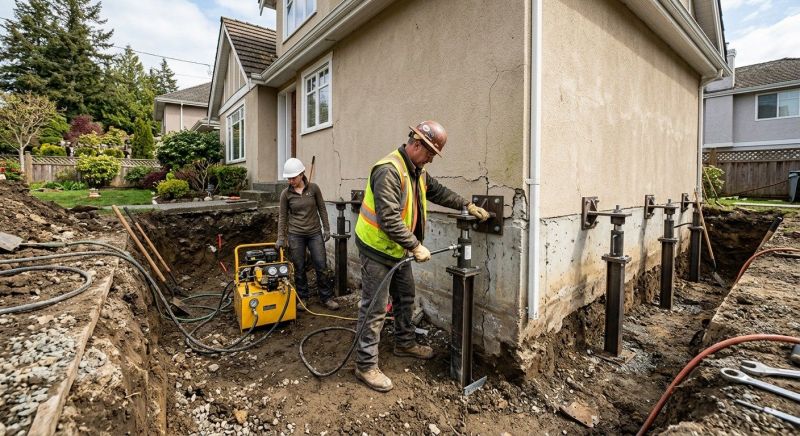 Sinking Foundation Repair in Brunswick, GA