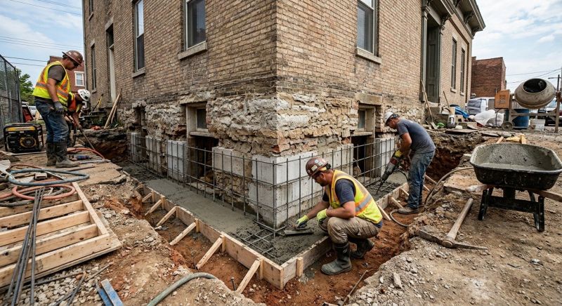 Structural Underpinning in Brunswick, GA